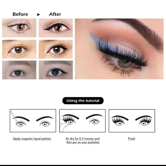 Magnetic False Eyelashes & Eyeliner Set - Picture 4 of 4